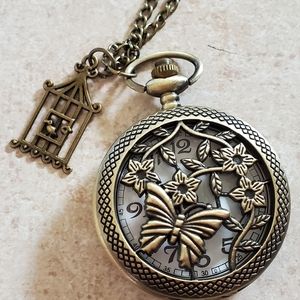 New butterfly pocket watch